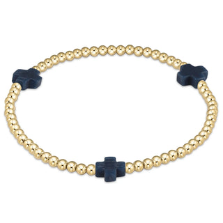 Signature Cross Pattern 3mm Bead Bracelet