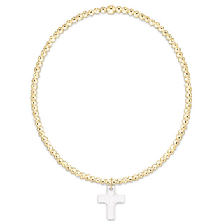 ENewton  Classic Gold 2mm Bracelet - Blessed Crystal Charm