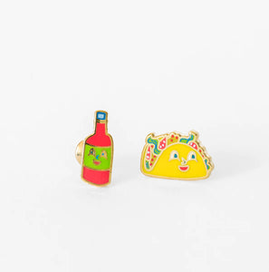 Taco and Hot Sauce Earrings