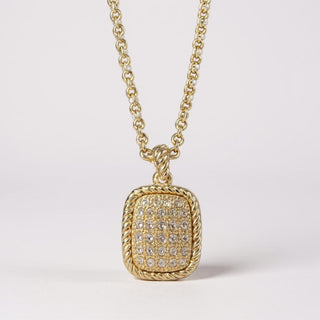 CZ Square Necklace