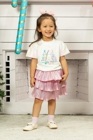 Girls Festive Forest Princess Top