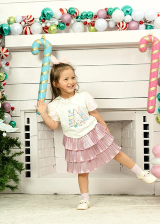 Girls Festive Forest Princess Top