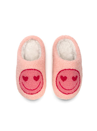 Pink Happy Slippers - Youth
