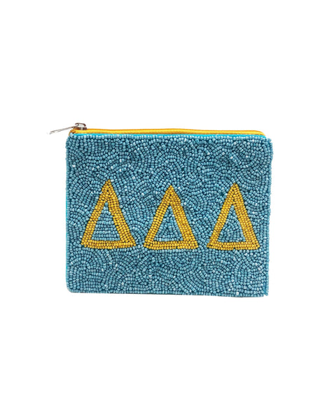Sorority Beaded Coin Pouch
