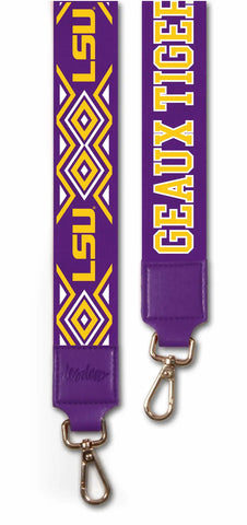 LSU Printed Purse Strap