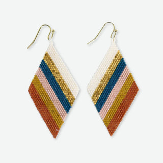 Frida Diagonal Beaded Earrings