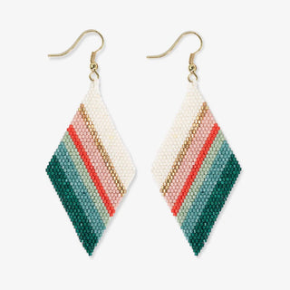 Frida Diagonal Beaded Earrings