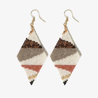 Frida Diagonal Beaded Earrings