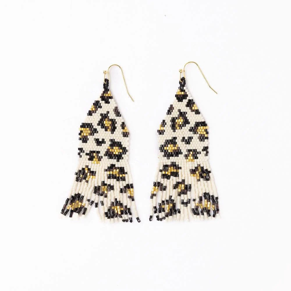 Delilah Cheetah Fringe Earrings – Briarwood Gifts