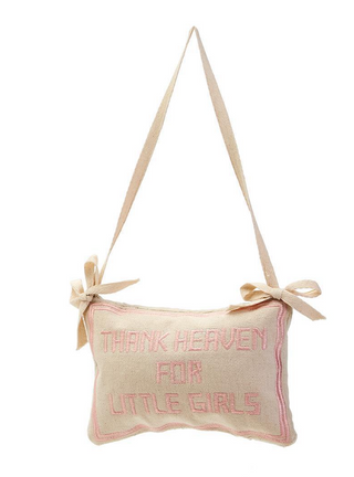 Thank Heaven Embroidered Pillow Door Hanger