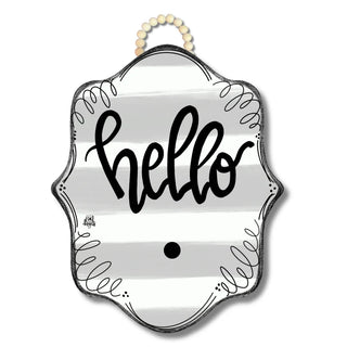 Stripe Bloom Door Hanger