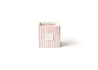 Pink Skinny Stripe Medium Mini Nesting Cube