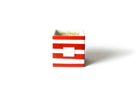 Red Stripe Medium Nesting Cube - Mini