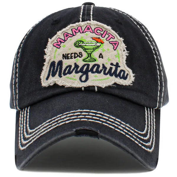 Mamacita Needs a Margarita Distressed Hat