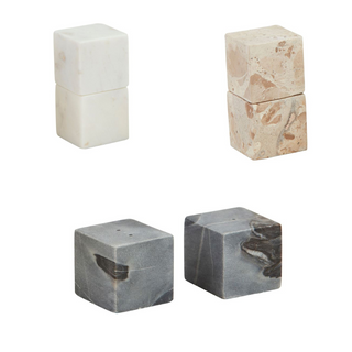 Marble Cube Salt & Pepper Set