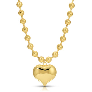 Large Bubble Heart Necklace