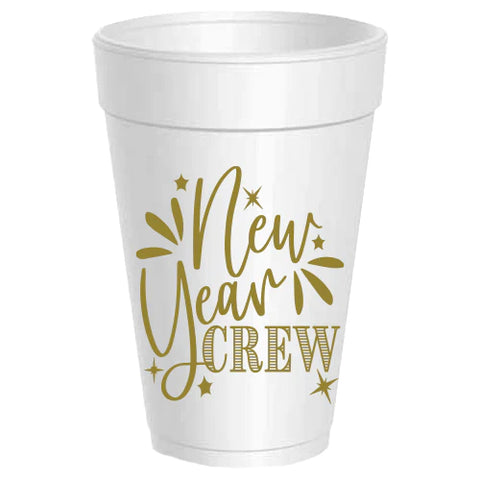 New Year Crew Styrofoam Cups