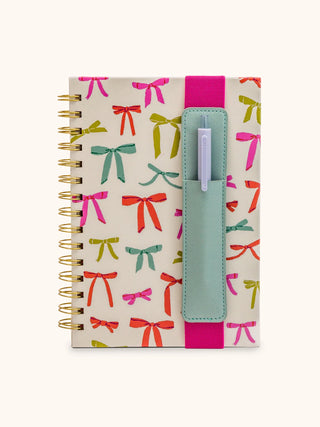 Put a Bow on It Notebook with Pen Pocket