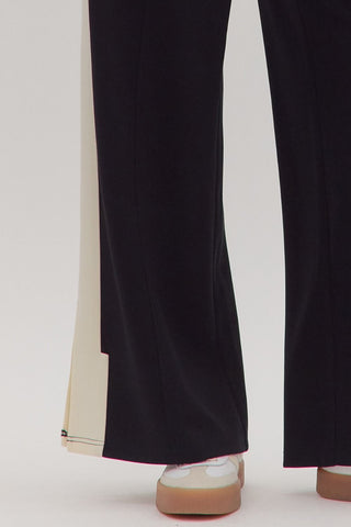 Contrast Detail Knit Pants