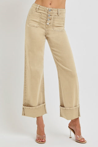 Latte Cuffed Jeans