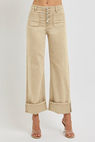 Latte Cuffed Jeans