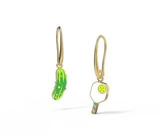 Pickle Ball Drop Earrings