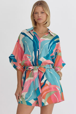 Colorful Printed Romper