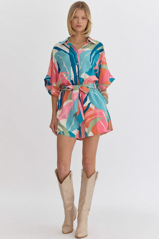 Colorful Printed Romper