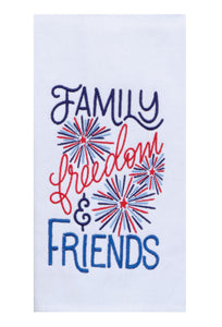 Freedom & Friends Embroidered Dual Purpose Towel