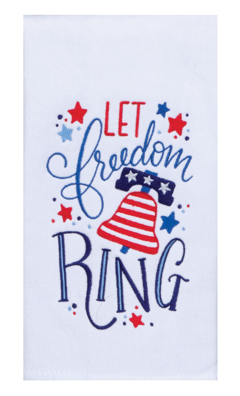 Freedom Ring Embroidered Dual Purpose Towel