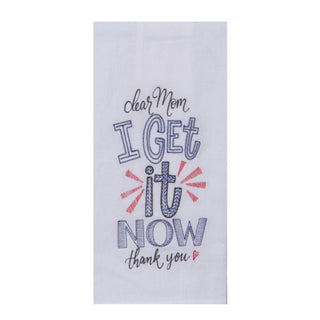 Dear Mom Embroidered Towel