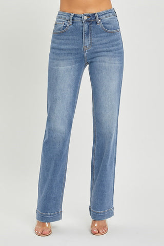 High Rise Straight Jeans