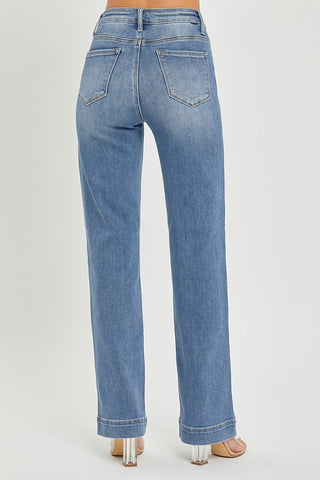 High Rise Straight Jeans
