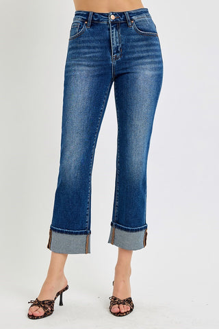 Cuffed Ankle Straight Leg