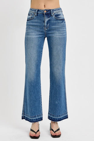Raw Hem Detailed Ankle Jeans