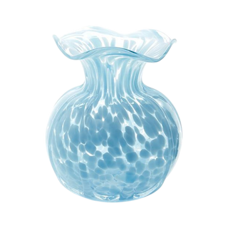 Ruffled Edge Spotted Vase