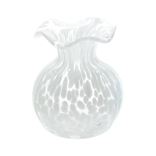 Ruffled Edge Spotted Vase