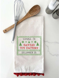 Sienna Santa Factory Tea Towel