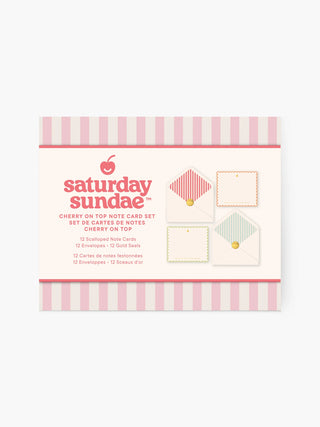 Sugar Sprinkles Cherry on Top Note Card Set