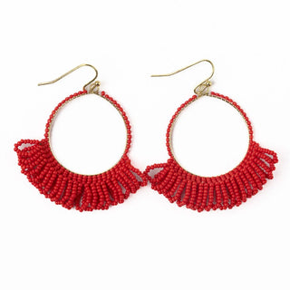 Kendra Fringe Hoop Earrings
