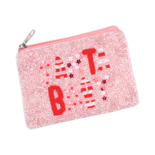 Bright Holiday Beaded Pouch