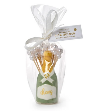 Champagne Bottle Pick Holder w/ 20 Picks