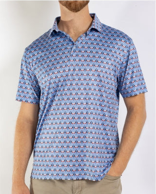Men's Texas Flag Performance Polo