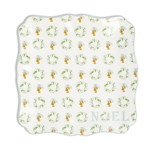 Amaryllis Wreath Square Platter