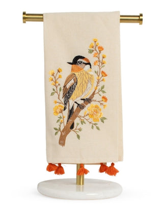 Autumn Sparrow Hand Towel