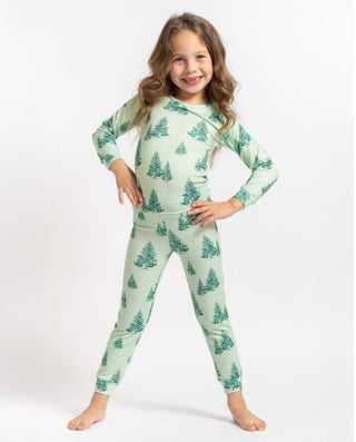 Kid's Evergreen Farm Long Sleeve Pajamas