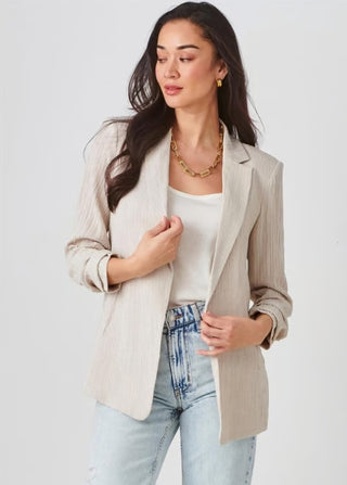 Ruched Sleeve Lightweight Jacket
