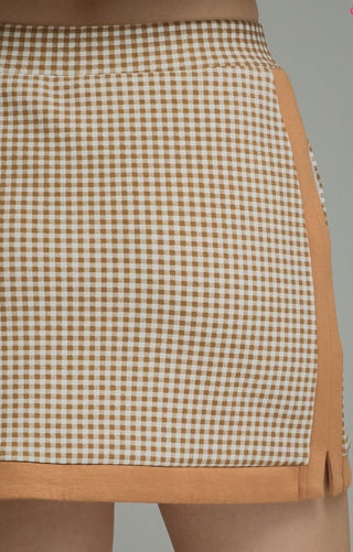 Gingham Mini Skirt