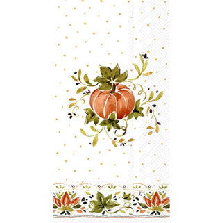 Pumpkins with Ornaments Guest Towel