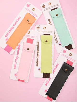 Elastic Band Pen Holder